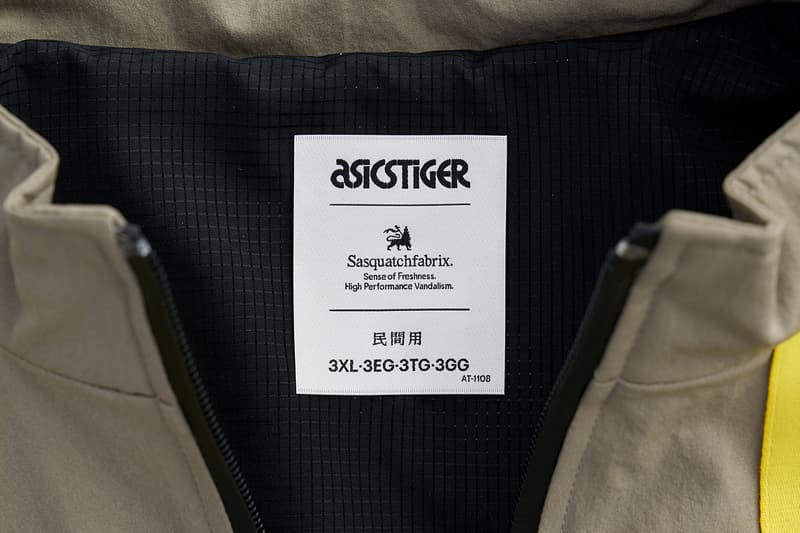 Sasquatchfabrix. ASICSTIGER Collection Release date collaboration capsule GEL-PTG MT tracksuit