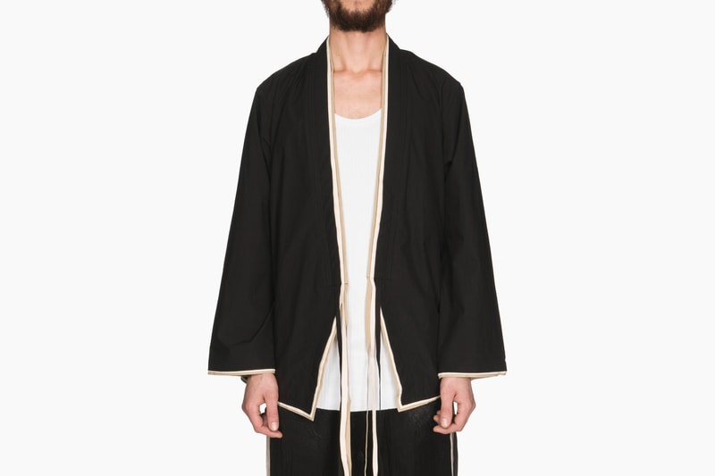 Sasquatchfabrix. Spring Summer 2018 collection Notched Collar Satin Shirt Jinbei Shirt release