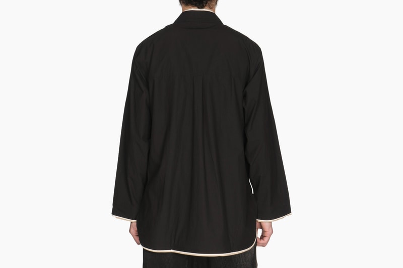 Sasquatchfabrix. Spring Summer 2018 collection Notched Collar Satin Shirt Jinbei Shirt release