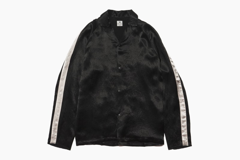 Sasquatchfabrix. Spring Summer 2018 collection Notched Collar Satin Shirt Jinbei Shirt release