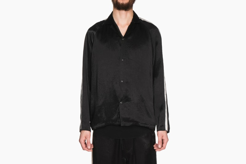 Sasquatchfabrix. Spring Summer 2018 collection Notched Collar Satin Shirt Jinbei Shirt release