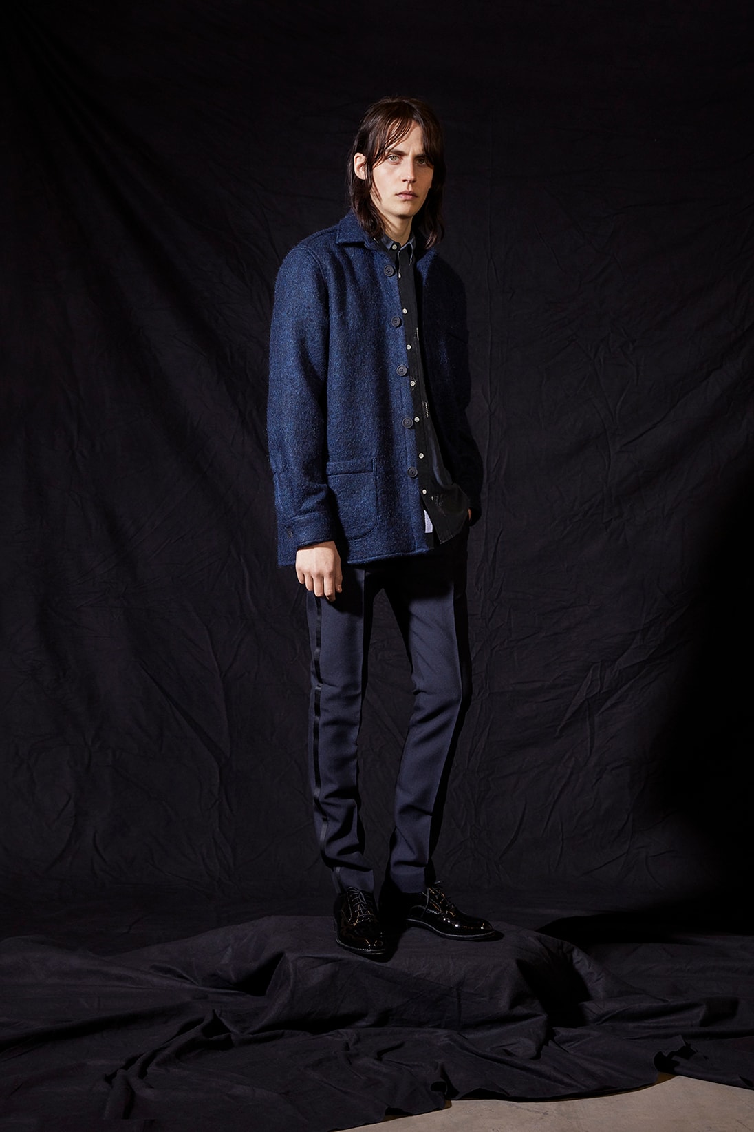 Schnayderman's Fall/Winter 2018 Lookbook Collection Ian Curtis Joy Division The Cure Robert Smith New Wave Inspired Fashion Shirts Overshirts Jackets Stockholm