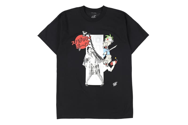 Spaghetti Boys NUBIAN Harajuku Pop-up Announcement Kerwin Frost Ray Martinez Erinjeen White Trash Tyler Sheck Wes Austin Asspizza Butts T-shirt