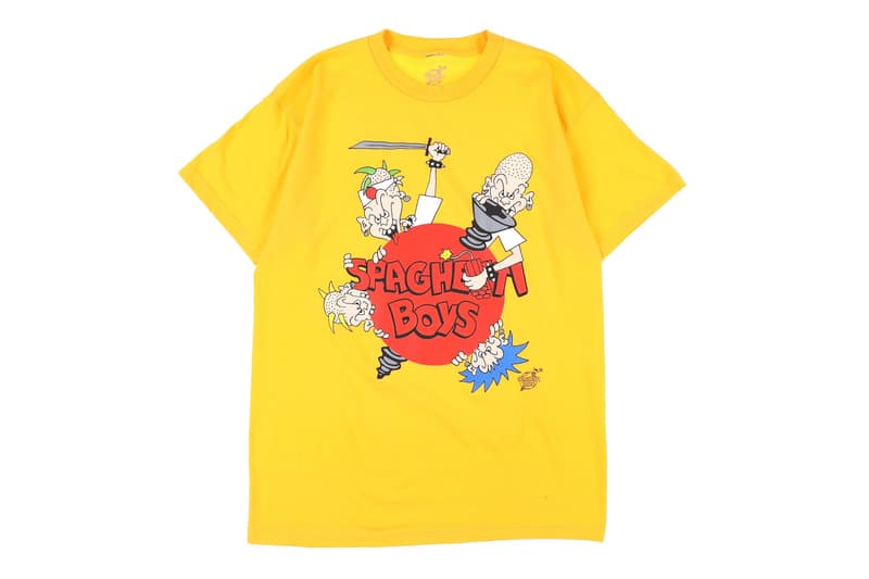Spaghetti Boys NUBIAN Harajuku Pop-up Announcement Kerwin Frost Ray Martinez Erinjeen White Trash Tyler Sheck Wes Austin Asspizza Butts T-shirt