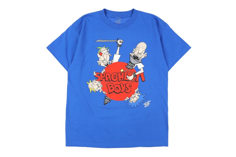 Spaghetti Boys NUBIAN Harajuku Pop-up Announcement Kerwin Frost Ray Martinez Erinjeen White Trash Tyler Sheck Wes Austin Asspizza Butts T-shirt
