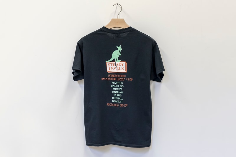 Steady Levels Kangol T-Shirt Collaboration Limited 100 Pieces Record Store Day Event Dukes Cupboard Soho Novelist Martelo Daniel OG Motive JD Reid Hudnall