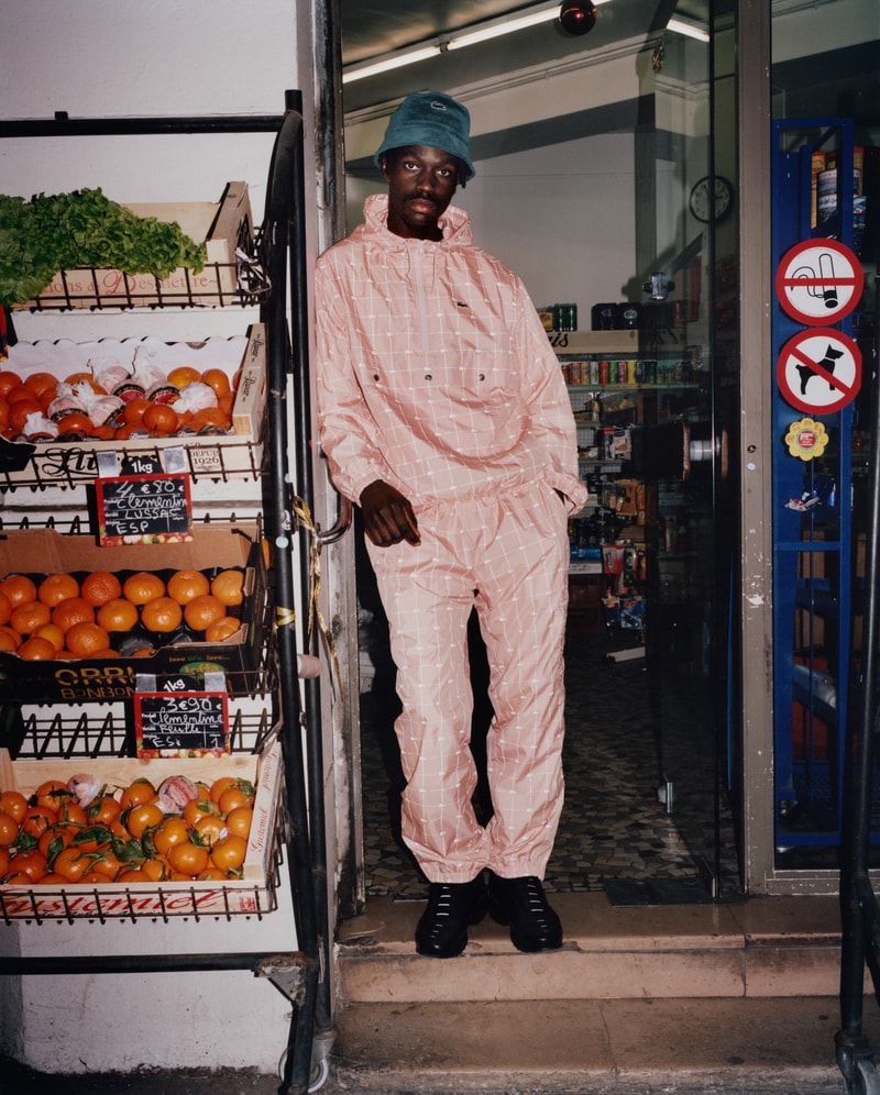 Supreme x Lacoste Spring 2018 Collection Shirts Polos René Lacoste French Paris Tennis Supreme New York Fashion Streetwear Bucket hats Bum Bags Valour Track Pants Track suit 3m reflective varsity jacket