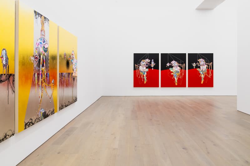 takashi murakami gallerie perrotin heads heads exhibition paintings francis bacon soga shohaku art artworks