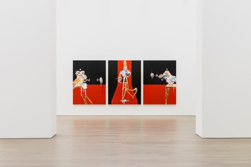 takashi murakami gallerie perrotin heads heads exhibition paintings francis bacon soga shohaku art artworks