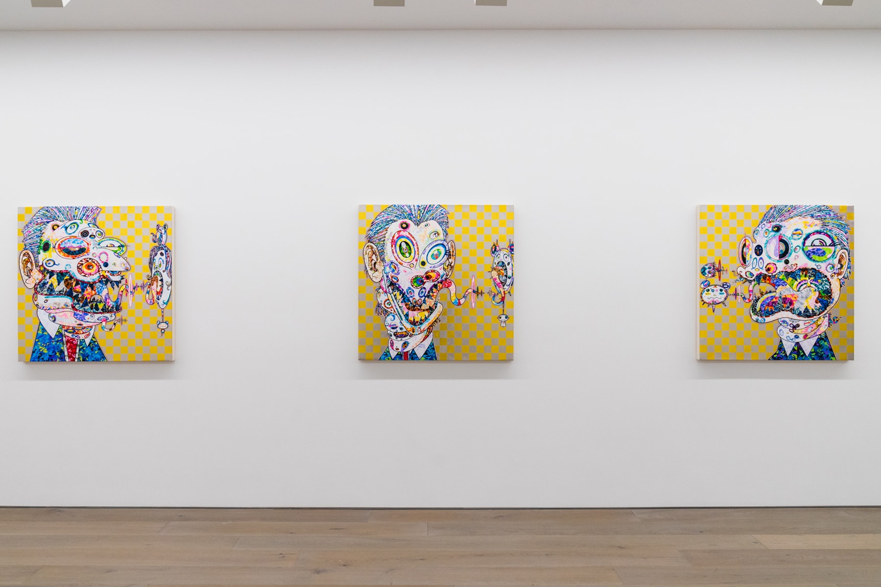 takashi murakami gallerie perrotin heads heads exhibition paintings francis bacon soga shohaku art artworks