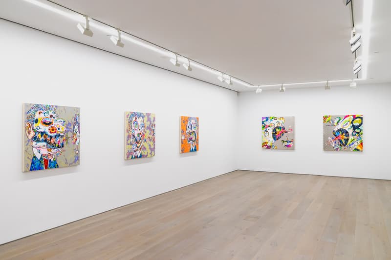 takashi murakami gallerie perrotin heads heads exhibition paintings francis bacon soga shohaku art artworks