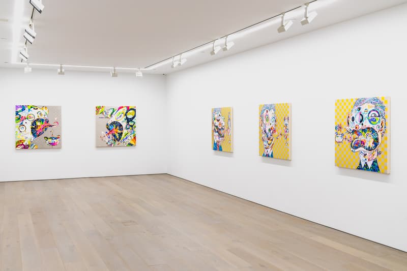 takashi murakami gallerie perrotin heads heads exhibition paintings francis bacon soga shohaku art artworks
