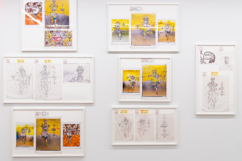 takashi murakami gallerie perrotin heads heads exhibition paintings francis bacon soga shohaku art artworks