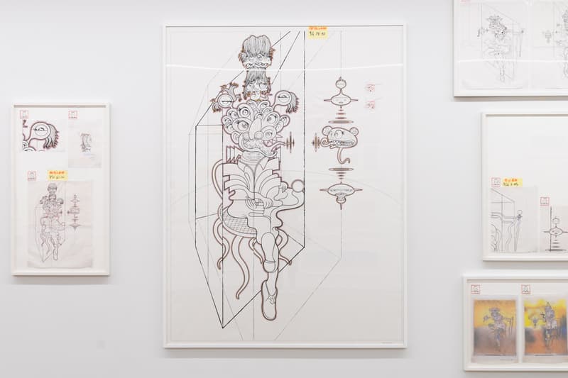 takashi murakami gallerie perrotin heads heads exhibition paintings francis bacon soga shohaku art artworks