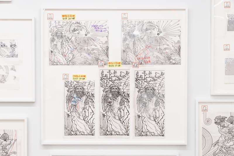 takashi murakami gallerie perrotin heads heads exhibition paintings francis bacon soga shohaku art artworks