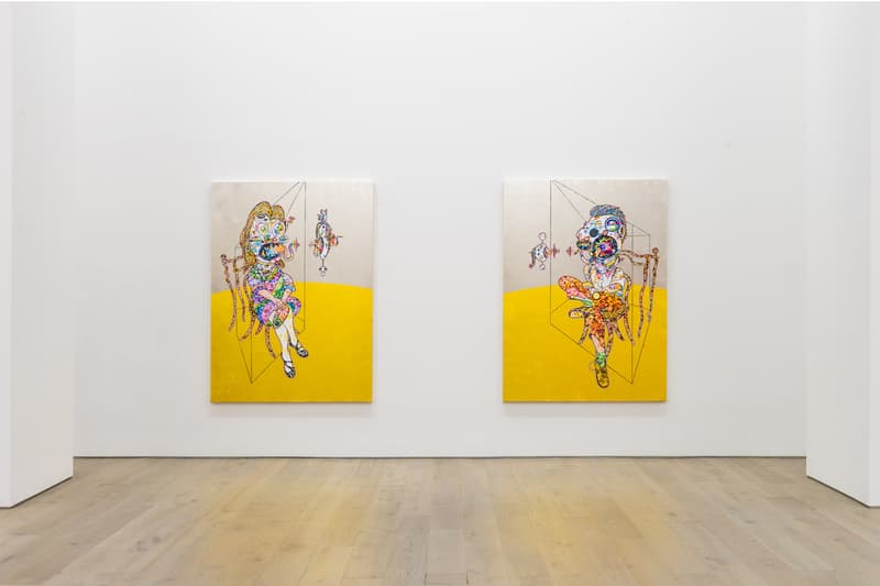 takashi murakami gallerie perrotin heads heads exhibition paintings francis bacon soga shohaku art artworks