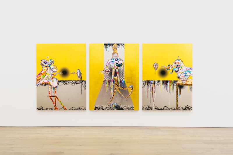 takashi murakami gallerie perrotin heads heads exhibition paintings francis bacon soga shohaku art artworks