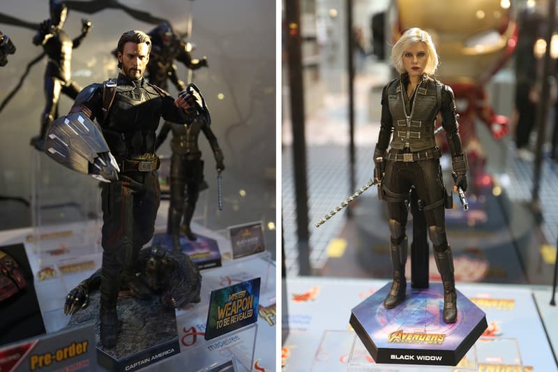 Marvel Studios Avengers Infinity War Hong Kong Exhibition Guardians of the Galaxy Spider-Man Ironman Thor Starlord War Machine Groot Thanos Black Widow Black Panther Gauntlet Hulk Buster Rocket Racoon Festival Walk Full Look