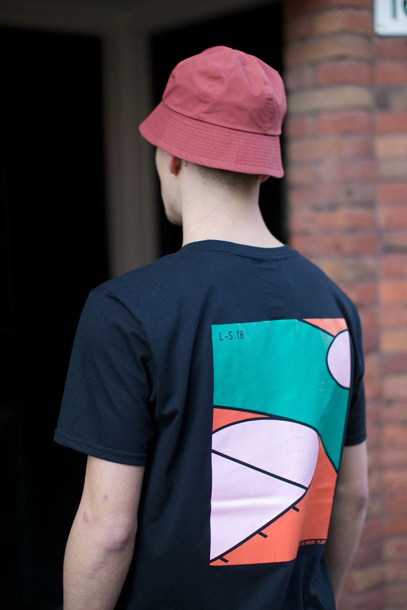 The Long Shot Exp. Experiment Spring/Summer 2018 Lookbook Collection Manchester Made In Britain Handmade capsule hats bags T-shirts tees graphic screen printed