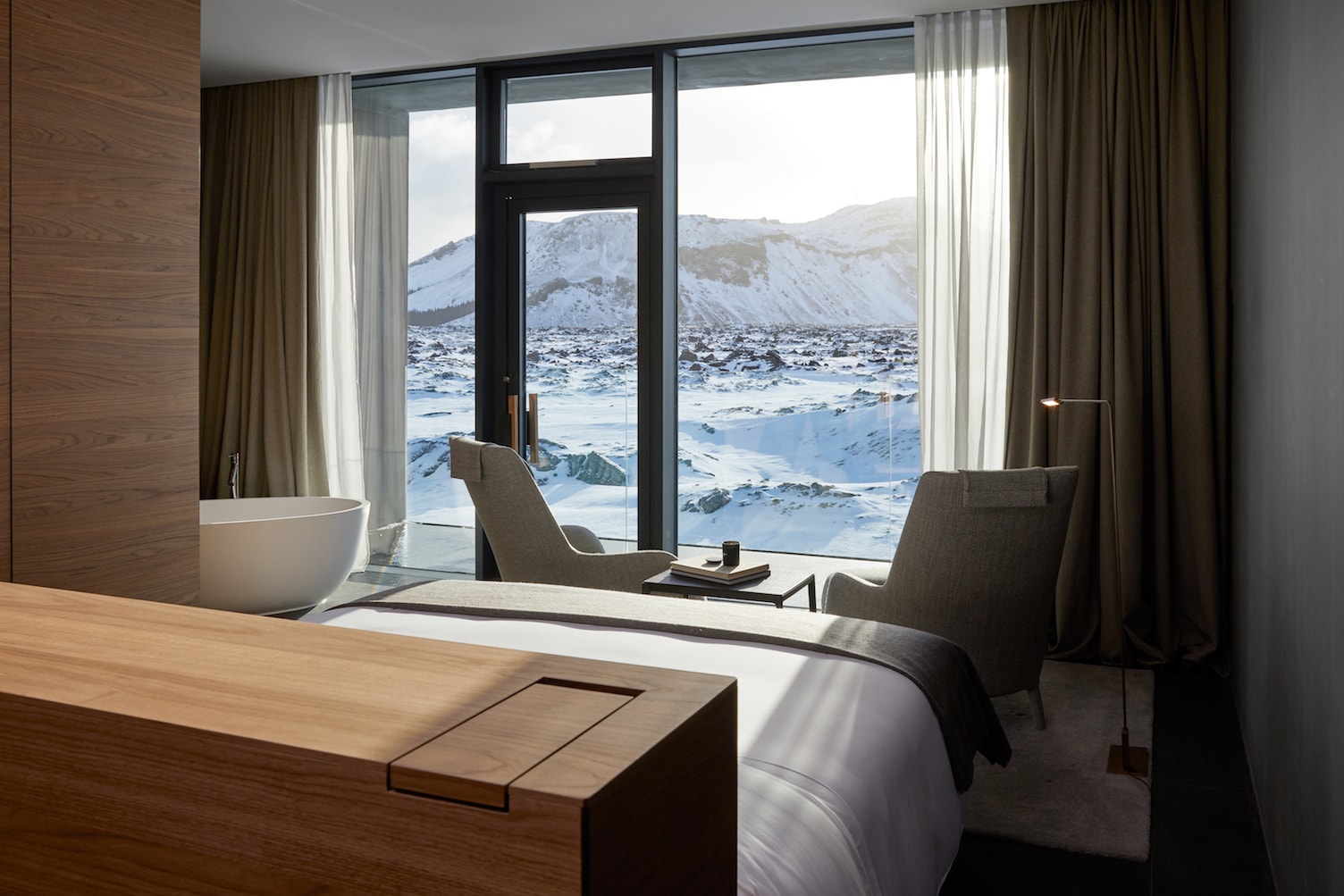 The Retreat Blue Lagoon Iceland Hotel lava flow luxury spa suite reykjavik