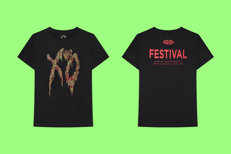 The Weeknd Limited edition Festival Merchandise XO star boy coach jacket long sleeved tee shirts coachella 