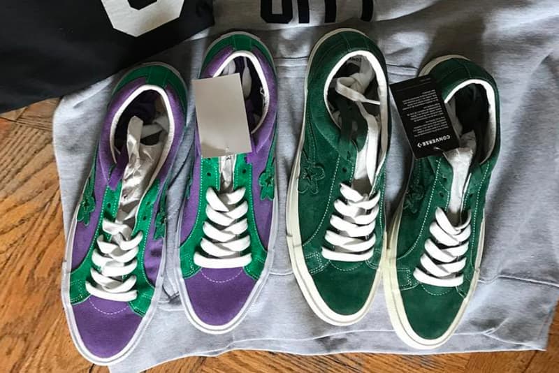 Tyler, The Creator’s GOLF le FLEUR* Converse green purple sneakers footwear