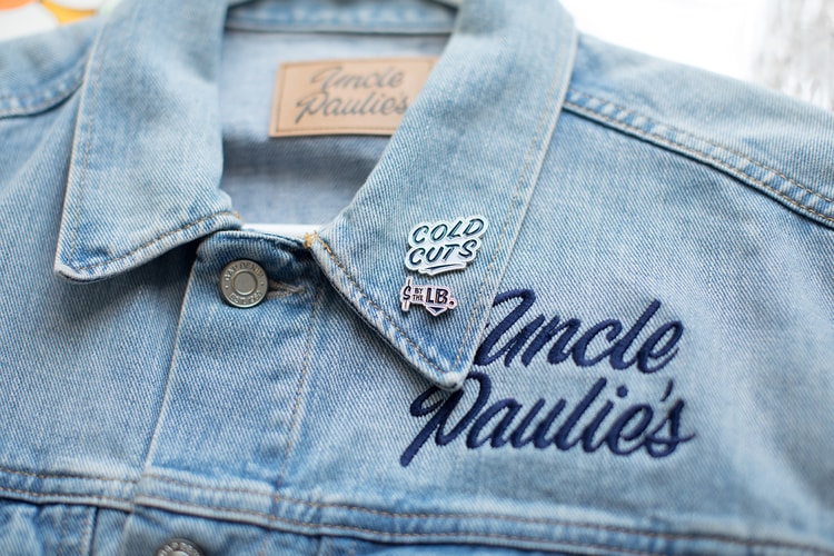 Uncle Paulie's Deli and Artist Dan Mcgee Link up on an Embroidered Denim Jacket Capsule