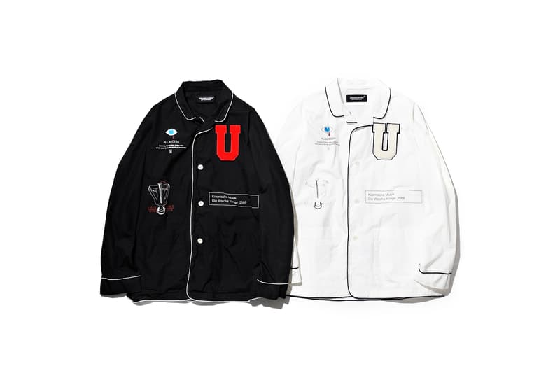 UNDERCOVER Pajama shirts District UNITED ARROWS Black White Spiritual Noise Silk exclusive drop april 13 2018 spiritual noise