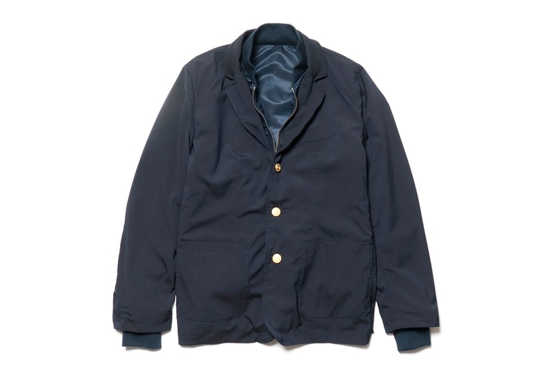 Uniform Experiment Reversible MA-1 Bomber Release Blouson Non Padding Navy