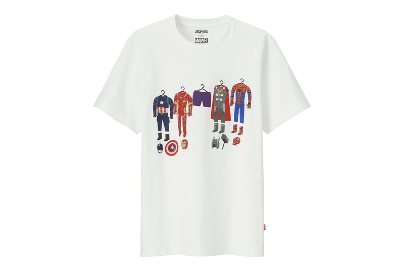 Uniqlo Marvel UT Grand Prix 2018 T-Shirt Collection Captain America Iron Man Spiderman Hulk Guardians of The Galaxy