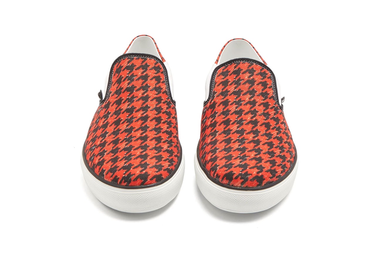 Vetements Houndstooth Slip-On release info sneakers footwear red black