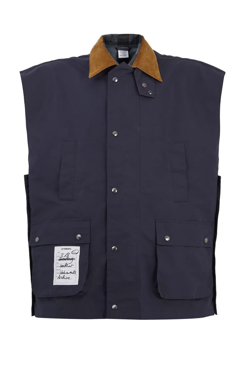 Vetements Contrast Collar Reversible Vest spring summer 2018 release date info drop