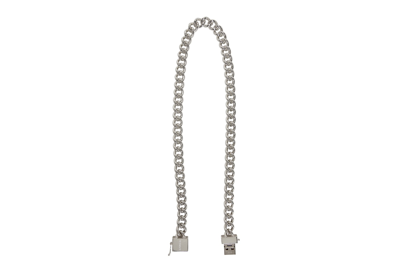 Vetements Silver USD Necklace release info accessories jewelry