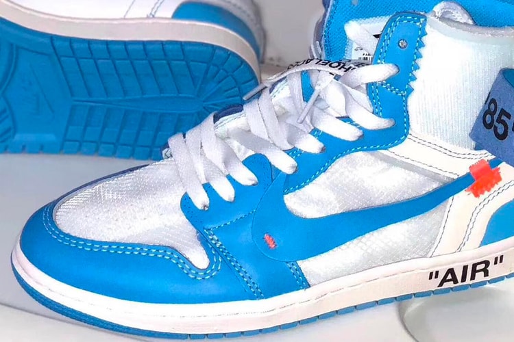 A First Look at the Upcoming Virgil Abloh x Air Jordan 1 "UNC"