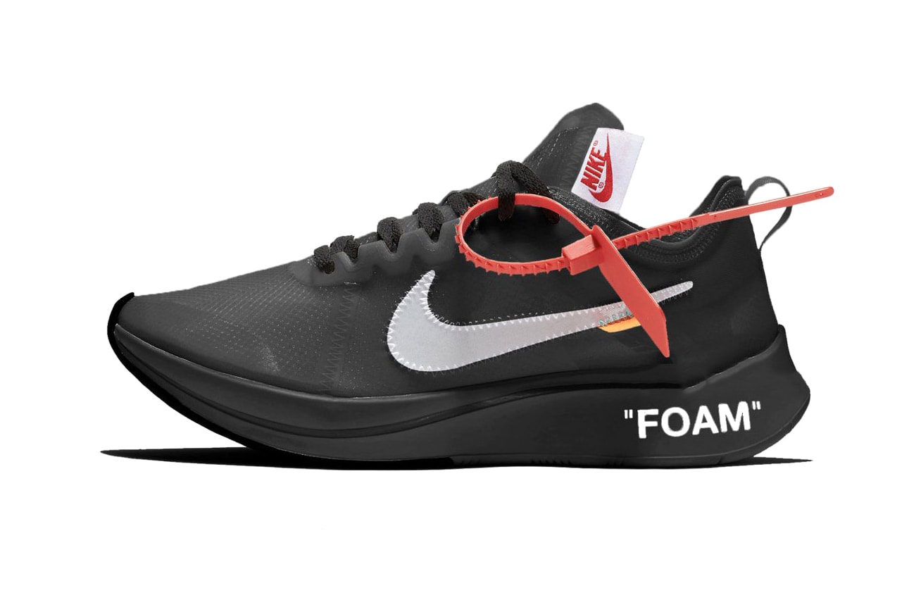 Virgil Abloh Nike Zoom Fly The Ten release info black white sneakers footwear