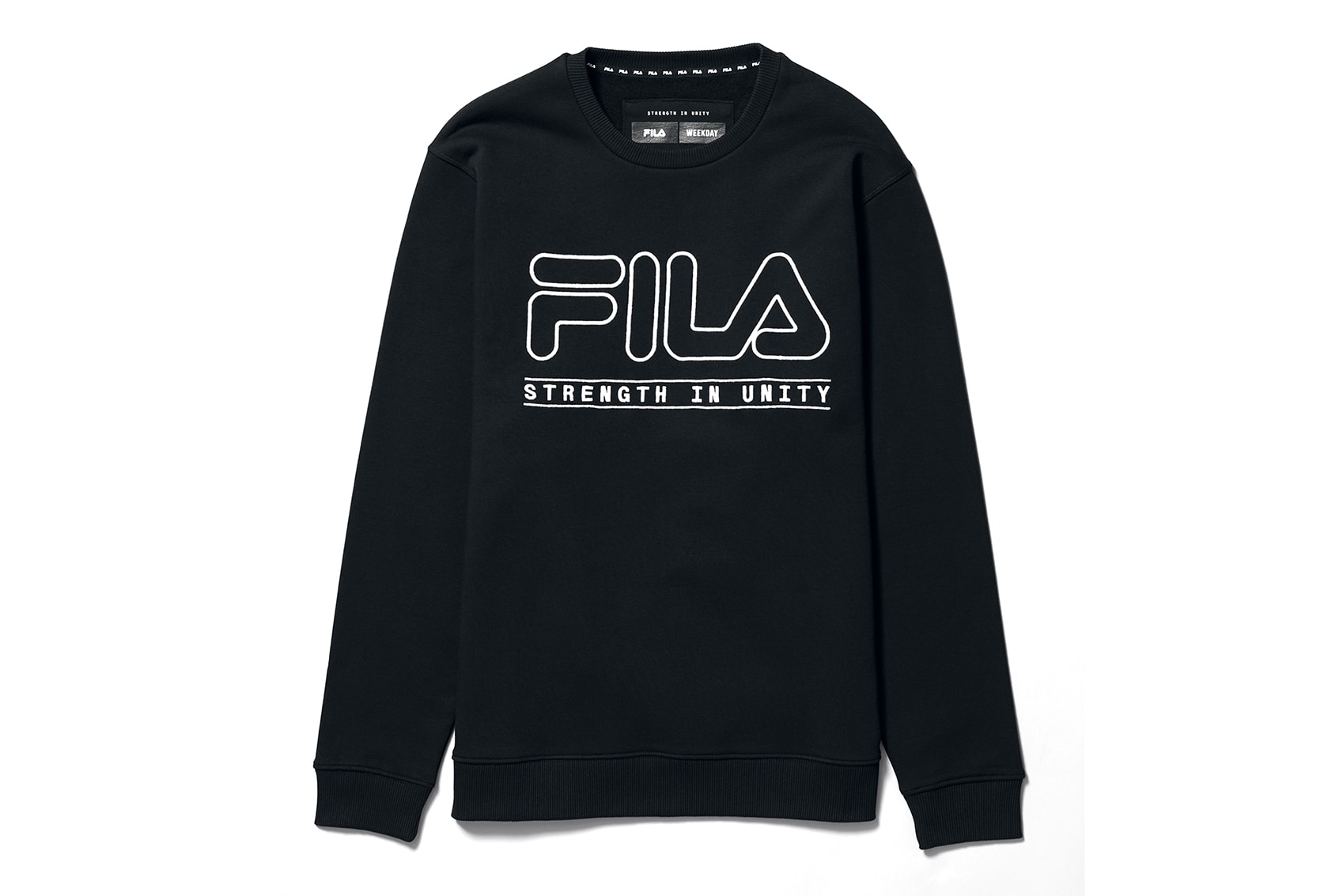 Weekday x Fila Spring/Summer 2018 SS18 Collaboration Collab 20-Piece Collection Releases April 18th In-Store April 19th Online Womenswear Menswear Joggers Leggings Shorts Windbreakers Sports Tops Tees Sweatshirts Light Grey Pure White Light Pink Blue Performance Athletic How to Cop Buy Purchase