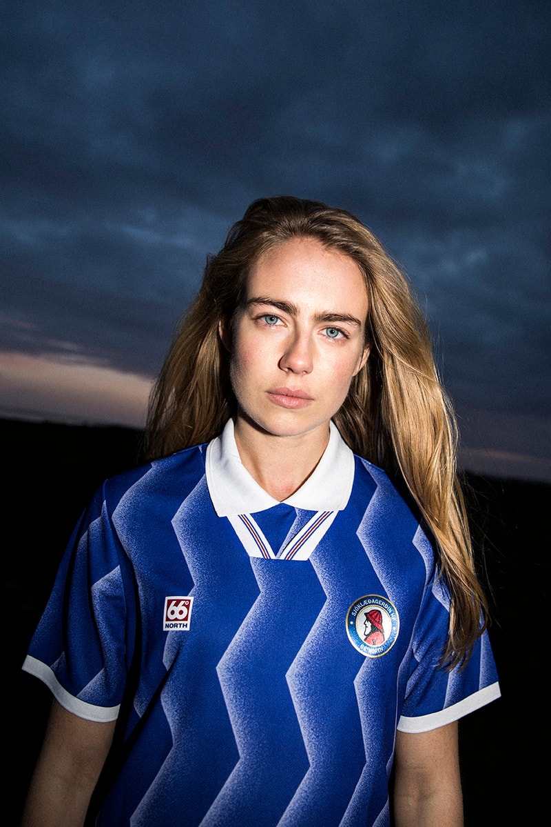 66North 2018 World Cup Capsule Collection FIFA Iceland Competing 1947 Soccer Jersey Shirt Football Graphic Hoodie Scarf Tracksuit