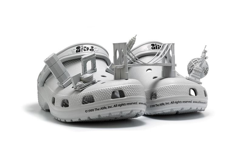 Alife crocs art sport classic athletic sock collaboration jibbitz new york landmarks june 14 2018 rebranding rivington club mule shoe sandal release date info drop closer look official clog