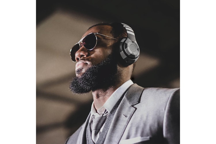 LeBron James Snapped Wearing the Thom Browne Studio3 x Beats by Dre Wireless Headphones