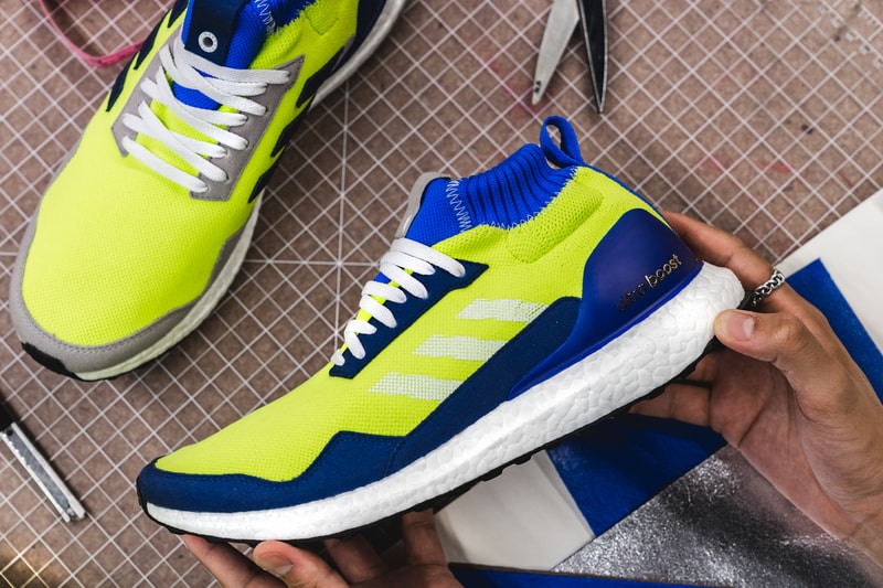 adidas Consortium UltraBOOST Mid Prototype proto midproto Release Info blue green grey gray volt neon navy white information date