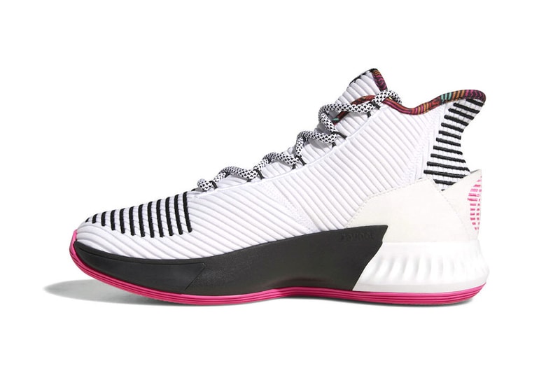 adidas D Rose 9 derrick rose sneakers footwear white pink black first look