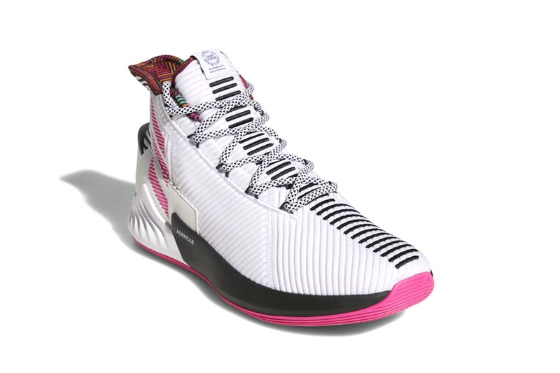adidas D Rose 9 derrick rose sneakers footwear white pink black first look