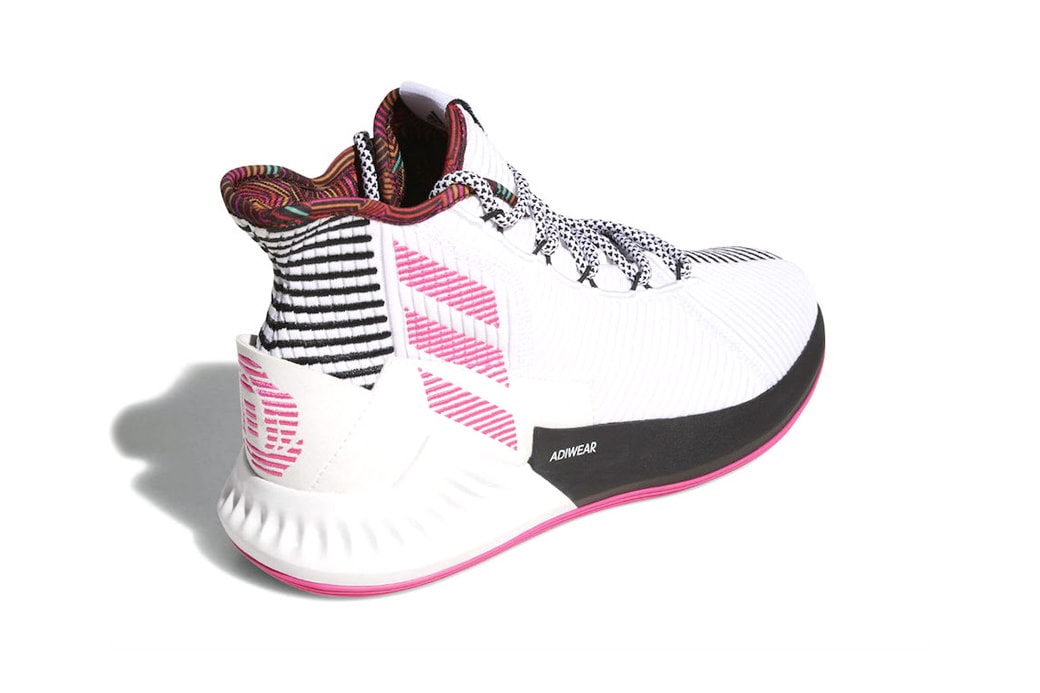 adidas D Rose 9 derrick rose sneakers footwear white pink black first look