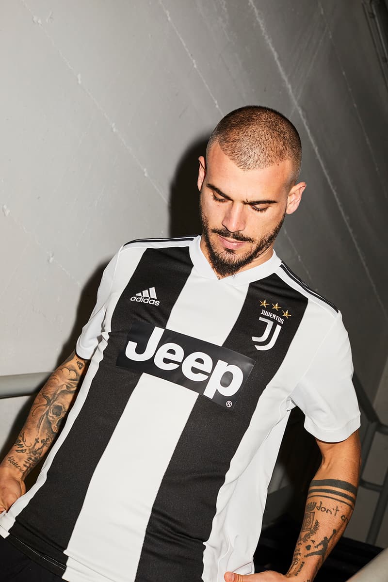 adidas Football Juventus Home Kit Black White Stripes 3 Stars Jeep Sponsor Serie A 2018/9 History Juve