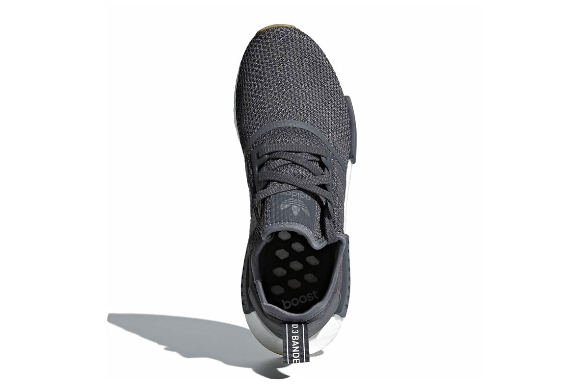 adidas NMD R1 Gum Sole Pack black grey white release info sneakers footwear