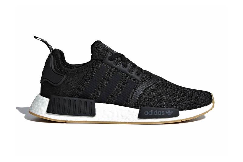 adidas NMD R1 Gum Sole Pack black grey white release info sneakers footwear
