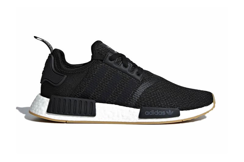 adidas NMD R1 Gum Sole Pack black grey white release info sneakers footwear