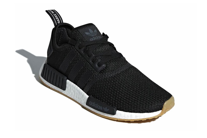 adidas NMD R1 Gum Sole Pack black grey white release info sneakers footwear