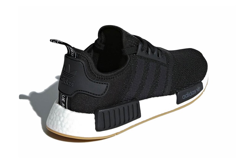 adidas NMD R1 Gum Sole Pack black grey white release info sneakers footwear