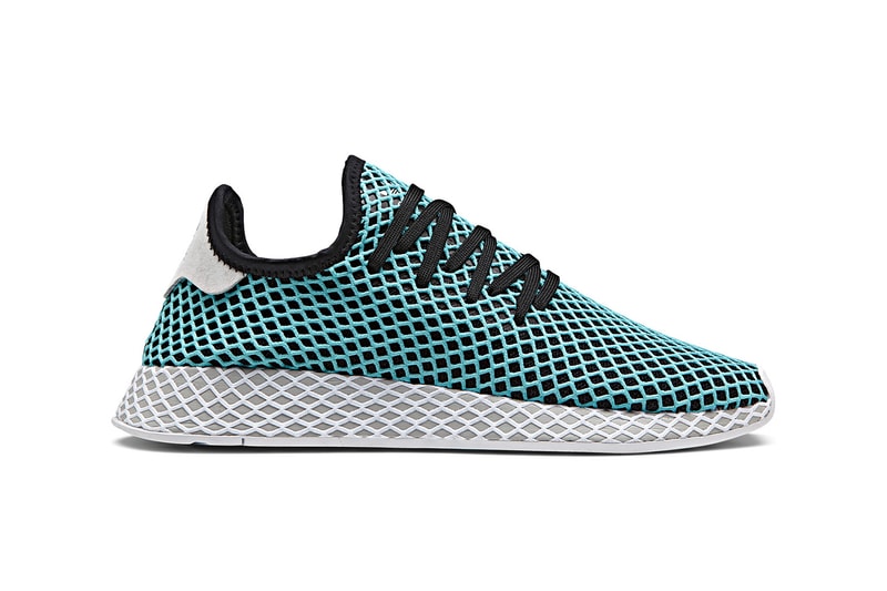 adidas Originals Deerupt x Parley for the Oceans Collab Collaboration Shoes Kicks Sneakers Trainers Product Release May 28 Cop Purchase Buy Available Coming Soon Duo Partnership Two-Special Edition Models Ocean Plastic Waste Pollution Raise Awareness Eco-Innovative Solutions Enviromental Issues